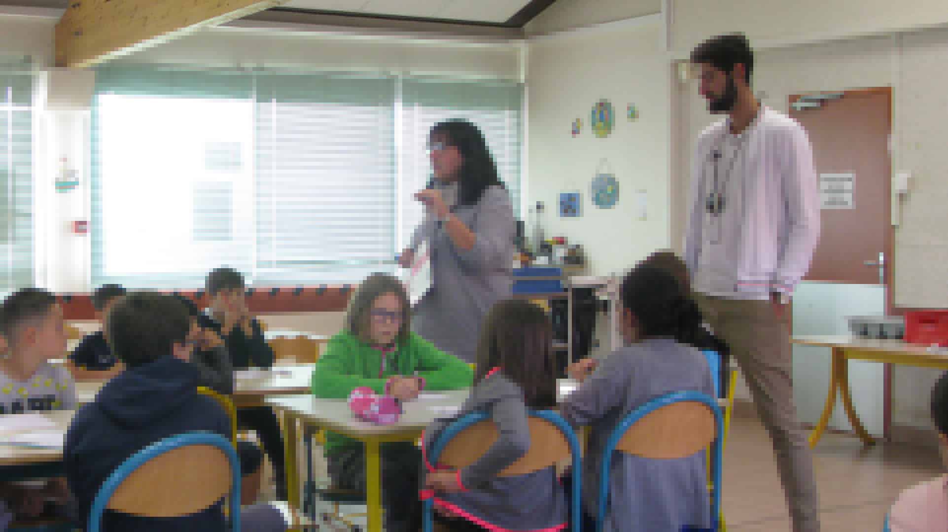 Pierre-Yves Guillard récite la dictée pour la bonne cause