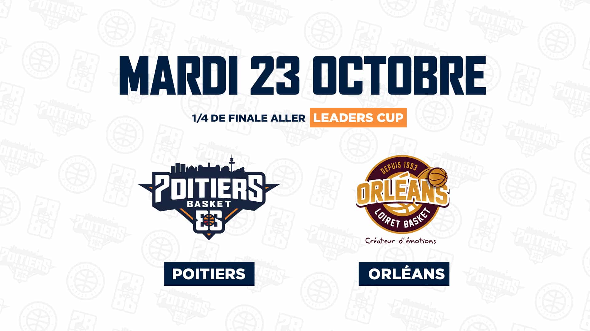 Poitiers rencontrera Orléans en 1/4 de finale de Leaders Cup