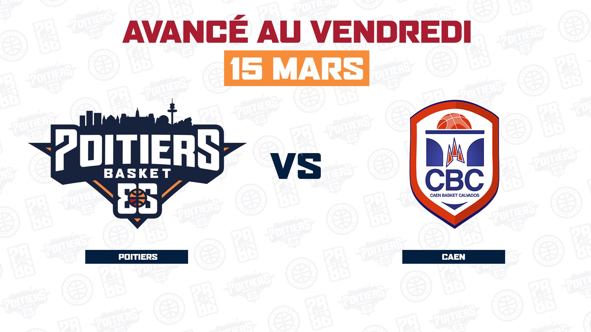 Le match Poitiers – Caen avancé au vendredi 15 mars