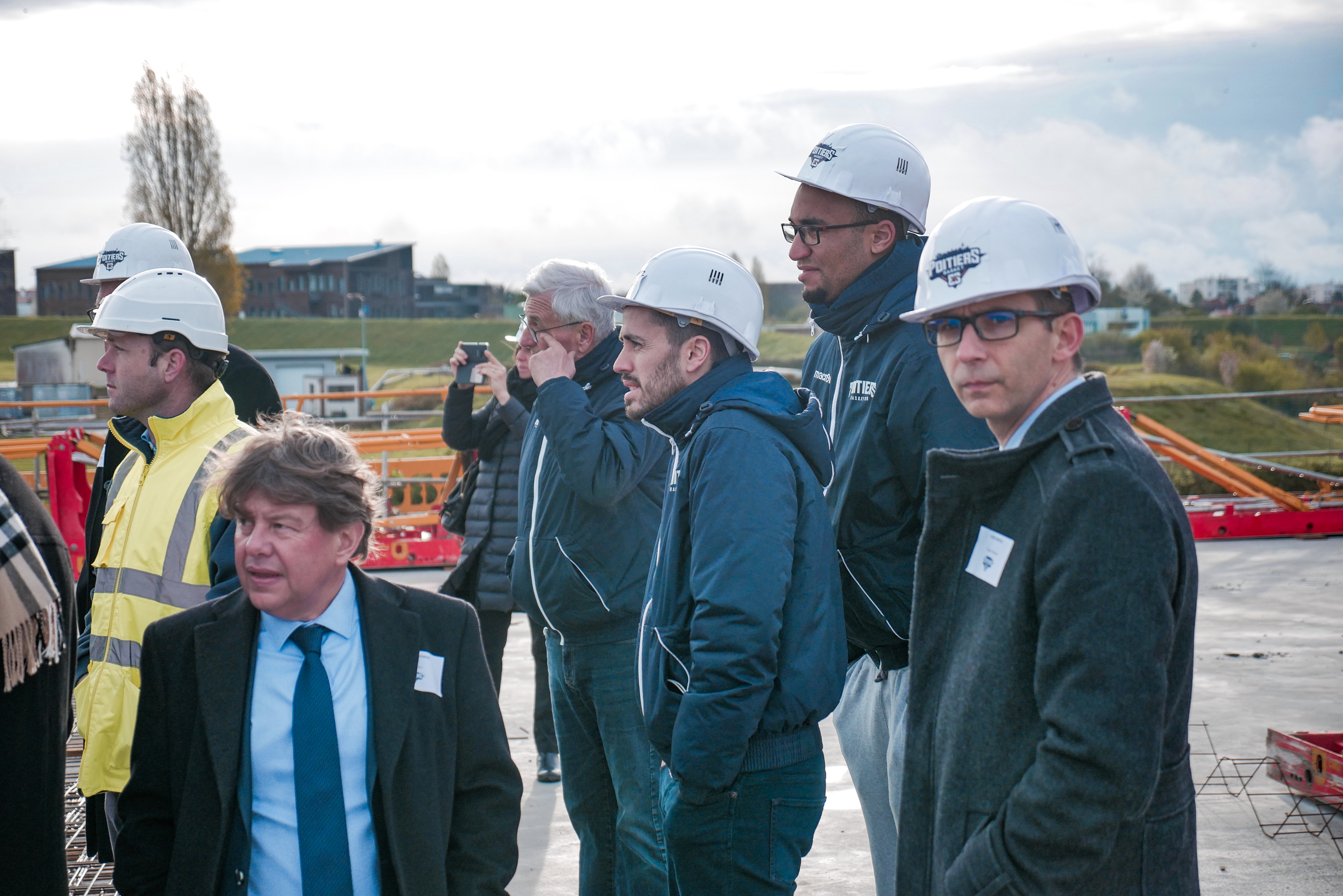 Visite de chantier sur la zone de l&rsquo;aéroport