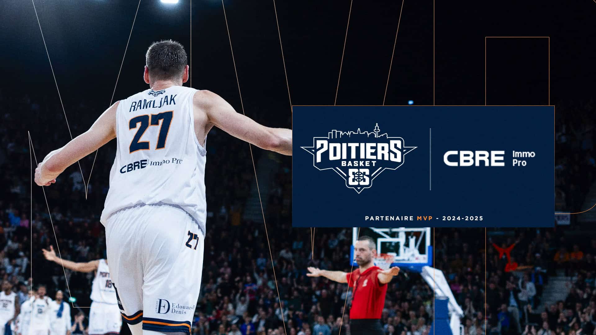 CBRE Immo Pro,  Partenaire MVP du Poitiers Basket 86