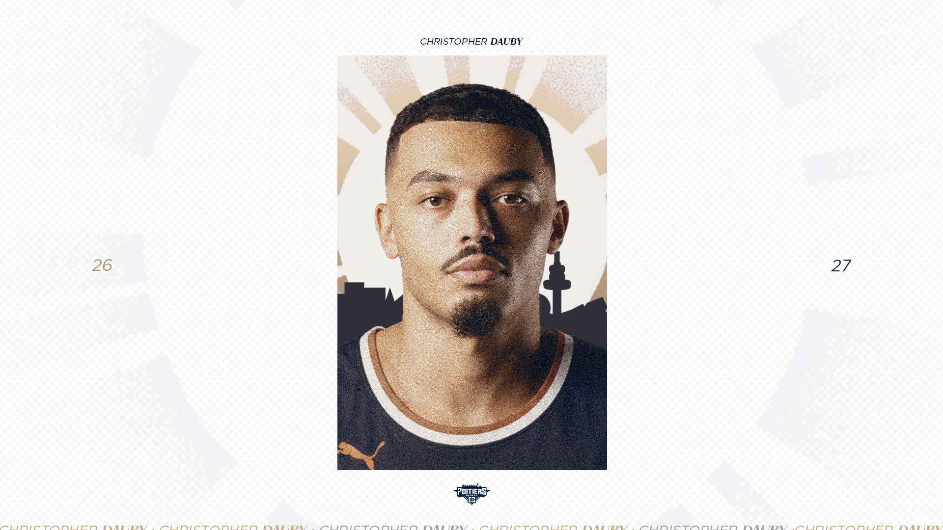 Le Poitiers Basket 86 est heureux d'annoncer la signature et le retour de Christopher Dauby (1m98, 27 ans).